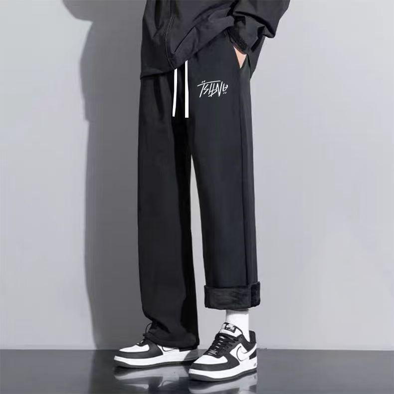 men's fleece lined sweatpants black relaxed fit joggers for winter men's fleece lined sweatpants black relaxed fit joggers for winter