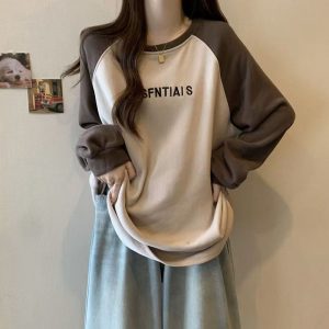 women's thermal turtleneck t shirt beige oversized longline base layer
