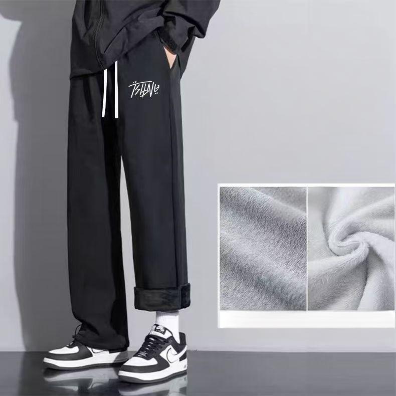 men's fleece lined sweatpants black relaxed fit joggers for winter men's fleece lined sweatpants black relaxed fit joggers for winter